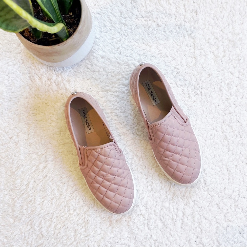 Steve Madden quilted slip-ons